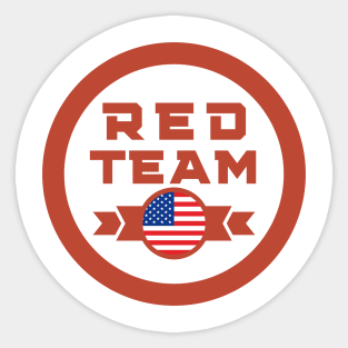 Cybersecurity Red Team USA Gamification Badge CTF Sticker